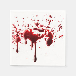 Blut-Spritzer dritter Serviette