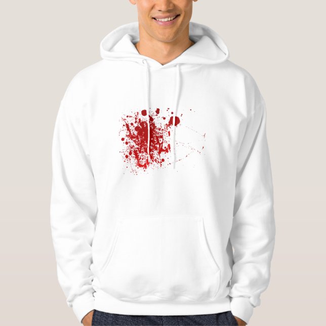 Blut-Spritzer Hoodie (Vorderseite)