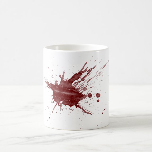 "Blut-Spritzer " Kaffeetasse (Mittel)