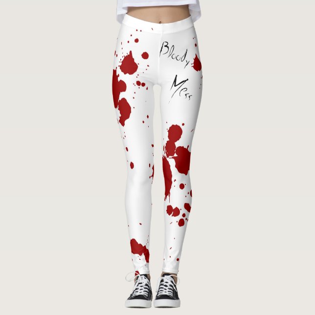 Blut-Spritzer-Leggings Leggings (Vorderseite)