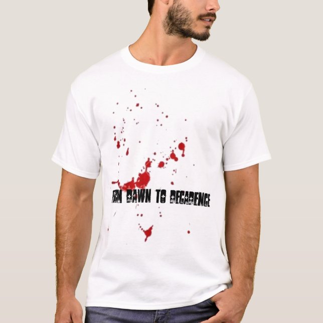 Blut-Spritzer-Shirt T-Shirt (Vorderseite)