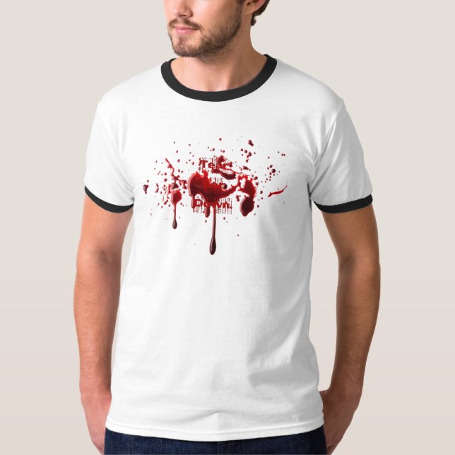 Blut-Spritzer T-Shirt (Vorderseite)
