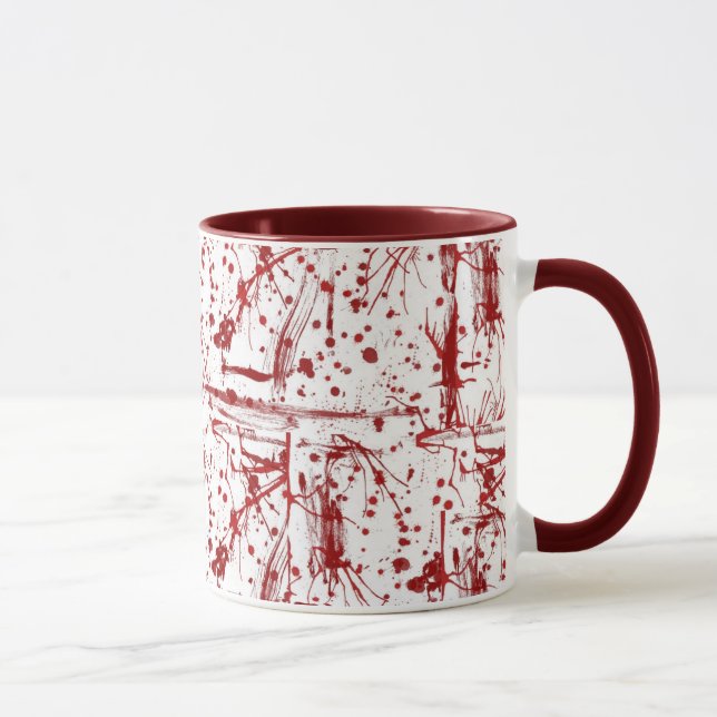 Blut-Spritzer-Tasse Tasse (Rechts)