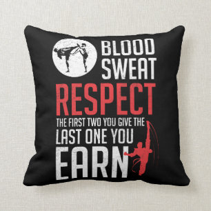 Blut Sweat Respect hapkido taekwondo karate judo Kissen