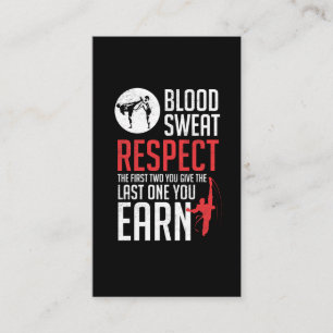 Blut Sweat Respect hapkido taekwondo karate judo Visitenkarte