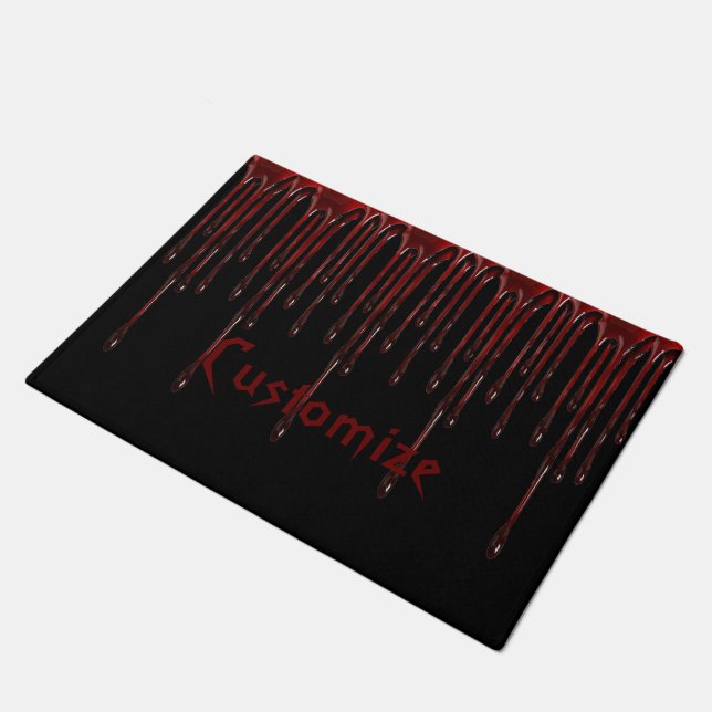 Blut tropft fußmatte (Schrägansicht)