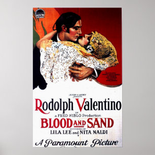 Blut und Sand, Valentino Film-Plakat Poster