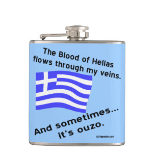 Blut von Hellas und Ouzo Flachmann