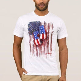 Blut, Weiß und Blau (amerikanische T-Shirt