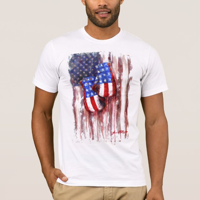 Blut, Weiß und Blau (amerikanische T-Shirt (Vorderseite)
