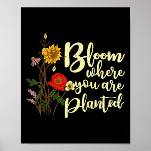 Blut, wo Sie gepflanzt sind Poster