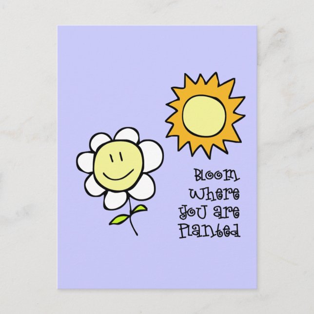 Blut, wo Sie gepflanzt sind Postkarte (Vorderseite)