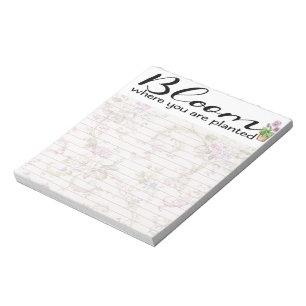 Blut, wo Sie gepflanzt werden Notizblock