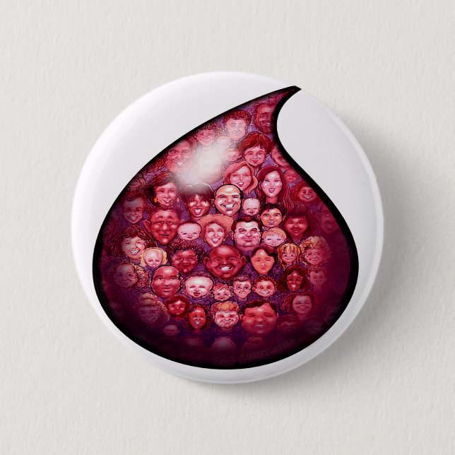 Blutabfall Button (Vorderseite)