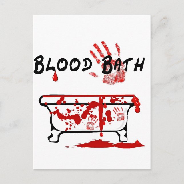 Blutbad Postkarte (Vorderseite)