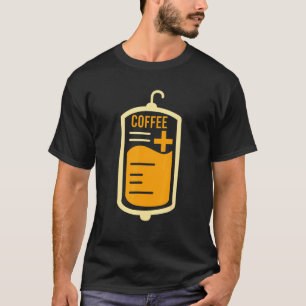 Blutbeutel Kaffee Getränker koffeinierte Biene T-Shirt