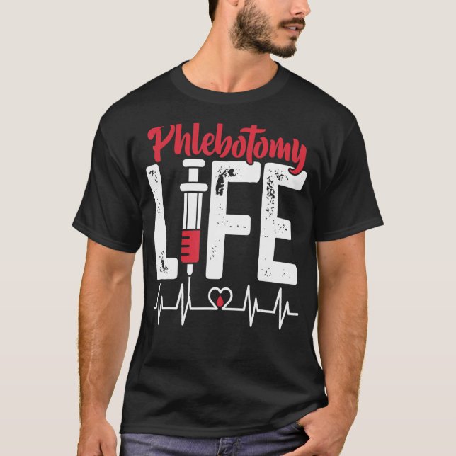 Blutbeutel Phlebotomie Leben Phlebotomist Männer F T-Shirt (Vorderseite)