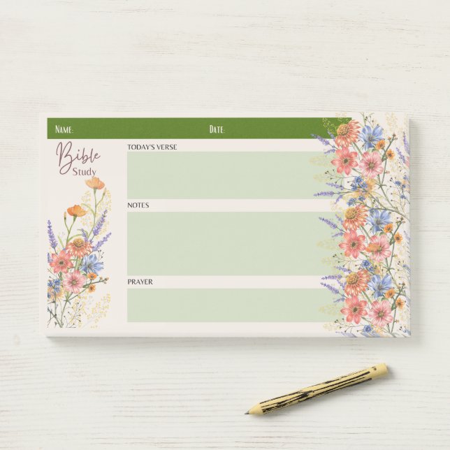 BLUTBIBLE STUDIE STELLT Christliche Glaubensgesche Post-it Klebezettel (Auf Schreibtisch)