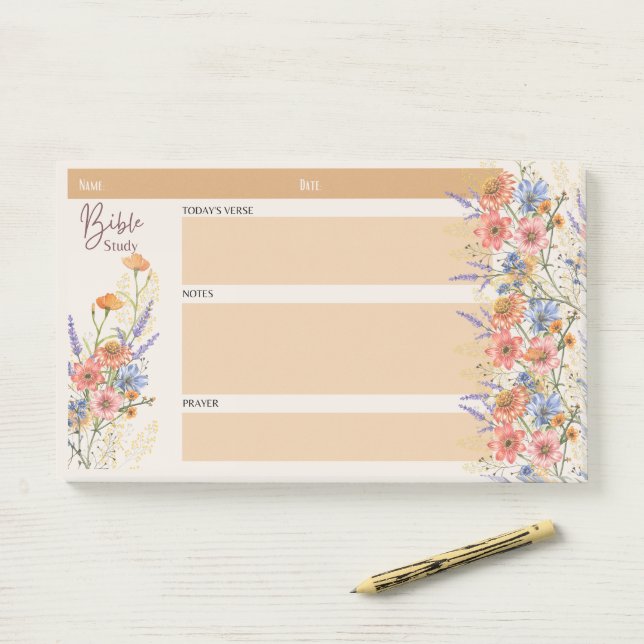 BLUTBIBLE STUDIE STELLT Christliche Glaubensgesche Post-it Klebezettel (Auf Schreibtisch)