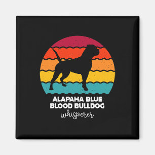 Blutbulldogge Flüsterer Retro Vintage Magnet