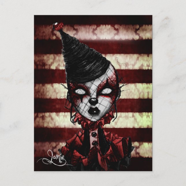Blutclown Postkarte (Vorderseite)