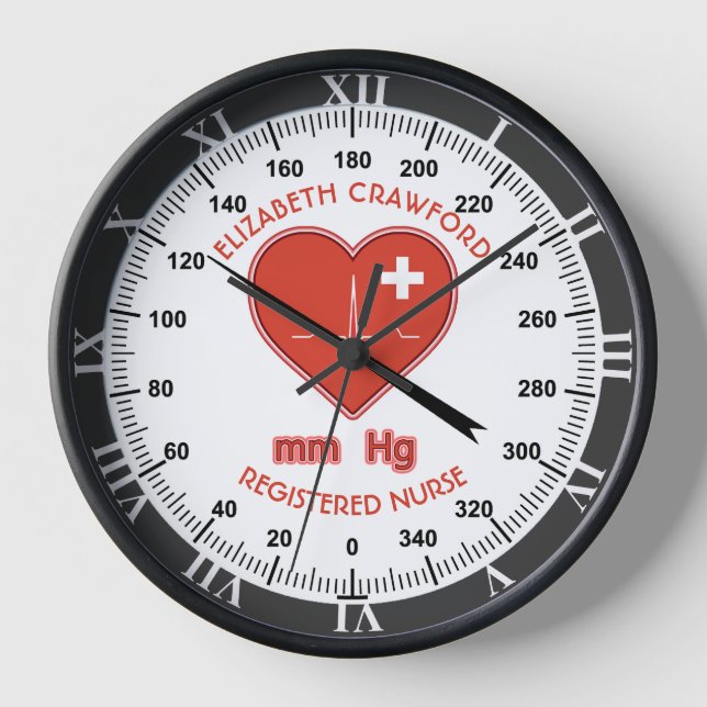 Blutdruck Gesundheitsüberwachung Krankenpflege Arz Uhr (Vorderseite)