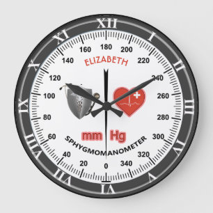 Blutdruckmessgerät Sphygmomanometer für Arzt Große Wanduhr