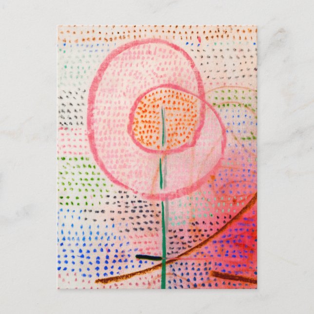Blüte (1934) von Paul Klee - Abstrakte Kunst Postkarte (Vorderseite)