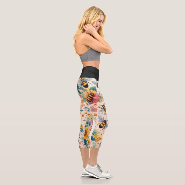 Blüte Capri Leggings (Rechts)