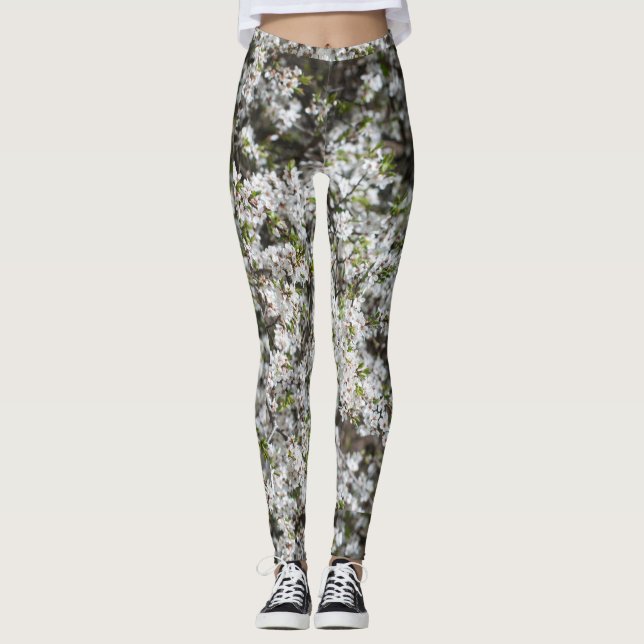 Blüte des Kirschbaums Leggings (Vorderseite)
