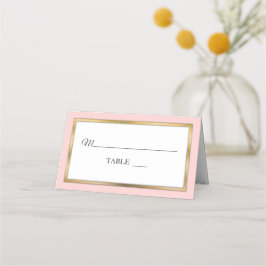 Blüte | Gold | White Simple Elegante Platzkarten