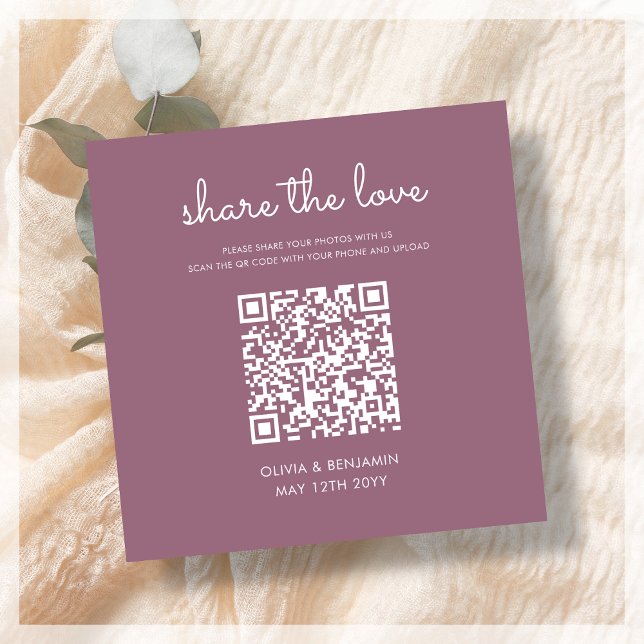 Blüte | Hochzeitsstichtraining Liebe QR Code Begleitkarte (Von Creator hochgeladen)