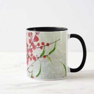 Blüte im Gold Tasse