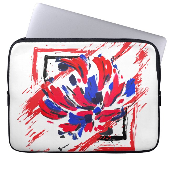 Blüte Laptopschutzhülle (Vorderseite)