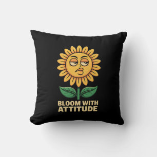 Blüte mit Höhenkissen - Sanfte Sonnenblume Kissen