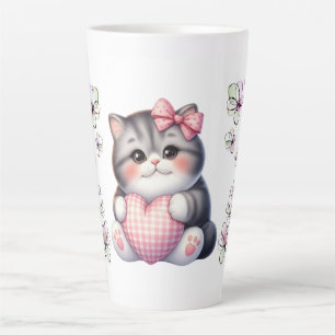 Blüte mit Katze Milchtasse