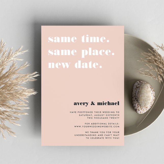 Blüte | Moderne Hochzeitserklärung Save The Date (Von Creator hochgeladen)