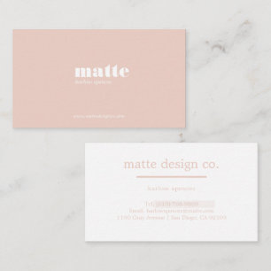 Blüte   Modernes Elegantes Minimalistisches Berufl Visitenkarte