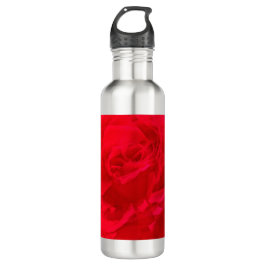 Blüte Rose Rot Edelstahlflasche