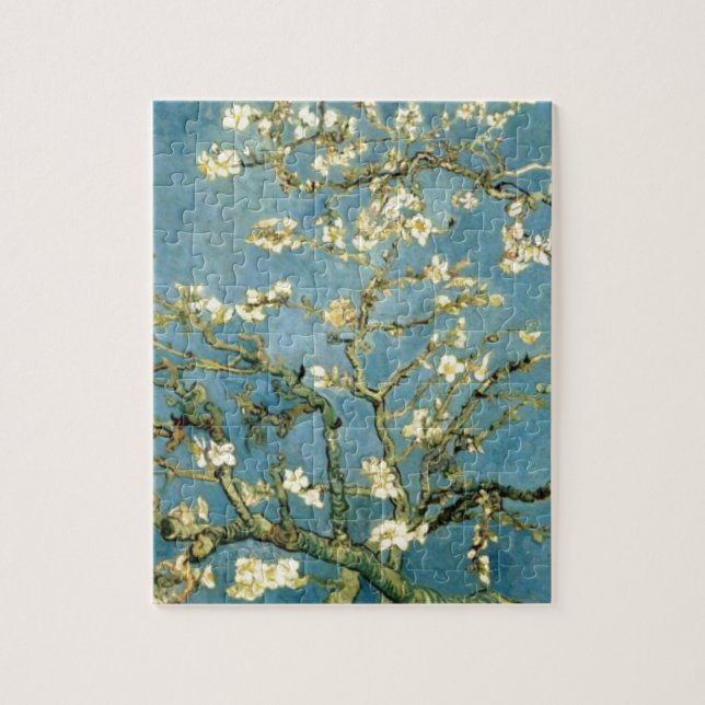 Blüte von Almond Tree von Van Gogh Puzzle (Vertikal)