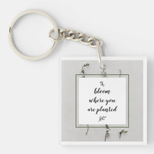 Blüte, wo man akryllischen Schlüsselanhänger pflan