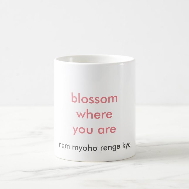 Blüte, wo Sie Tasse sind (Mittel)