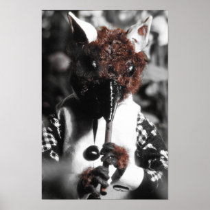 Blutegel und Red String Whistler Print Poster