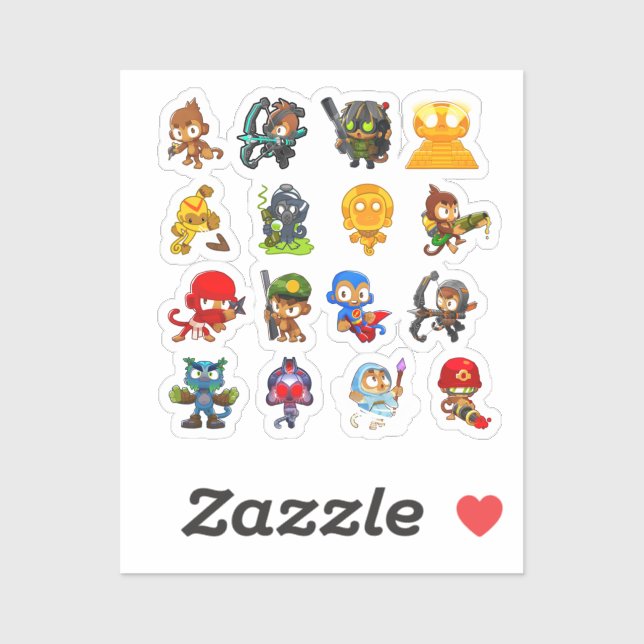 Blüten 6 aufkleber (Blatt)