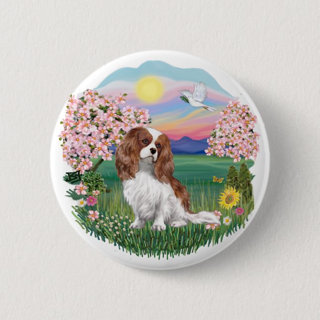 Blüten - Blenheim Cavalier Button (Vorderseite)