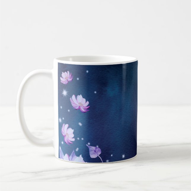 Blüten Blumen Papier vintage Kaffeetasse (Links)