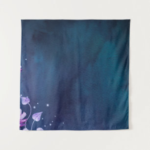 Blüten Blumen Papier vintage Wandteppich