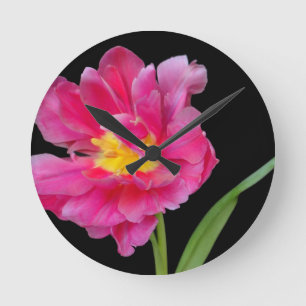 Blüten Blumen Party Shower Herzlichen Glückwunsch Runde Wanduhr