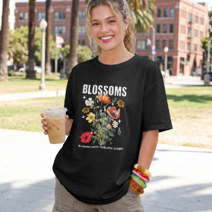 Blüten Botanische Wildblumen T-Shirt