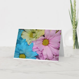 Blüten Daisy Blume Frieden Liebe Natur Schicksal Dankeskarte